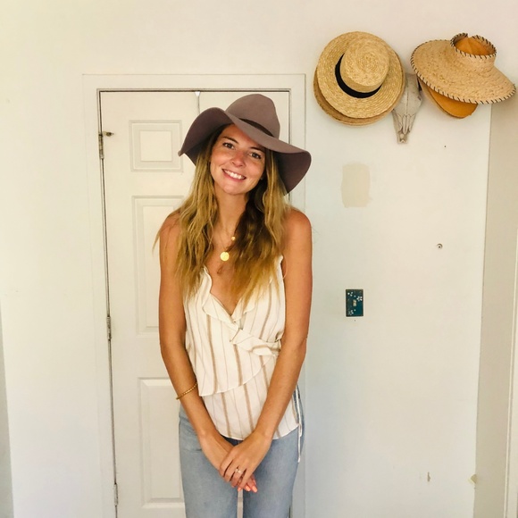 L/Academie The Ruffle Cami in Stripe - Picture 5 of 6